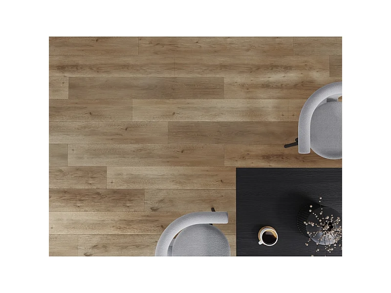 Mexen Spirit Lake prøve af SPC-vinylpaneler 6,5 mm, IXPE-underlag 1,5 mm, 4 V-fuge, Eg - F1001-S