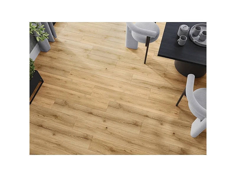 Mexen Beaver Creek prøve af SPC vinylpaneler 6,5 mm, IXPE underlag 1,5 mm, 4 V-fuger, Eg - F1002-S