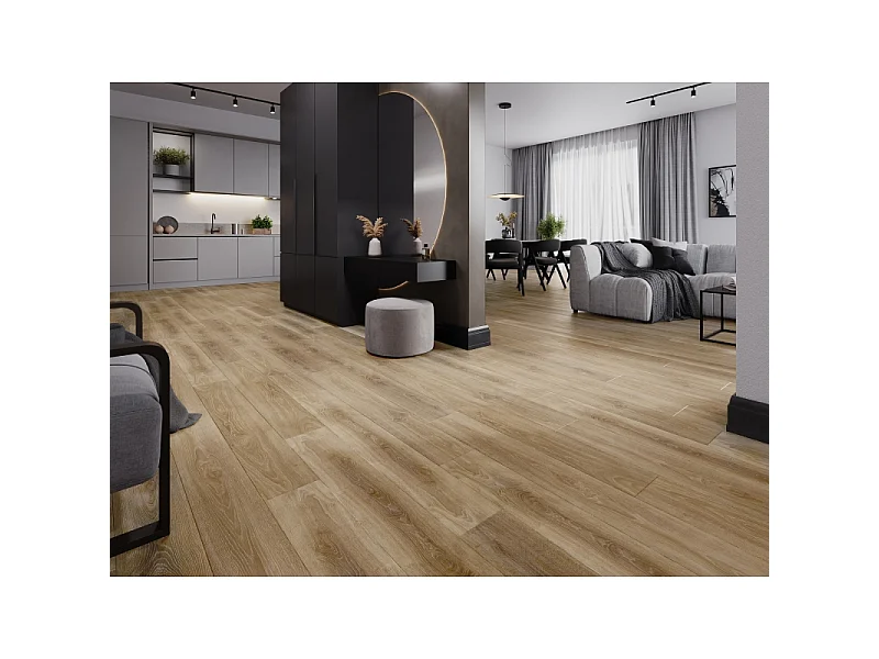 Mexen San Marcos prøve af SPC vinylpaneler 6,5 mm, IXPE underlag 1,5 mm, 4 V-fuge, Eg - F1048-S