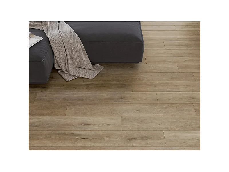 Mexen Long Creek prøve af vinylpaneler SPC 6,5 mm, IXPE underlag 1,5 mm, 4 V-fuge, Eg - F1050-S