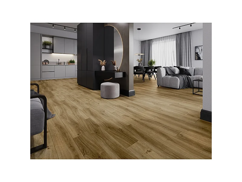Mexen Amsterdam prøve på SPC vinylpaneler 6,5 mm, IXPE 1,5 mm underlag, 4 V-fuge, Eg - F1042-S