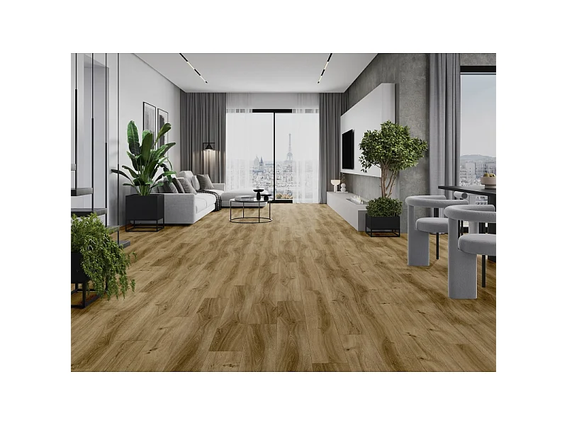 Mexen Amsterdam prøve på SPC vinylpaneler 6,5 mm, IXPE 1,5 mm underlag, 4 V-fuge, Eg - F1042-S