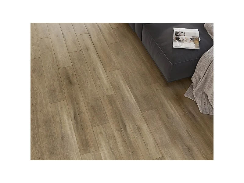 Mexen Long Creek vinilne plošče 1240 x 182 mm SPC 6,5 mm, podloga IXPE 1,5 mm, 4 V-reža, hrast - F1050-1240-182-505-4V1-01