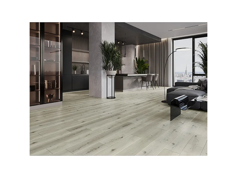 Mexen Silver Lake prøve af SPC vinylpaneler 6,5 mm, IXPE underlag 1,5 mm, 4 V-fuge, Eg - F1034-S
