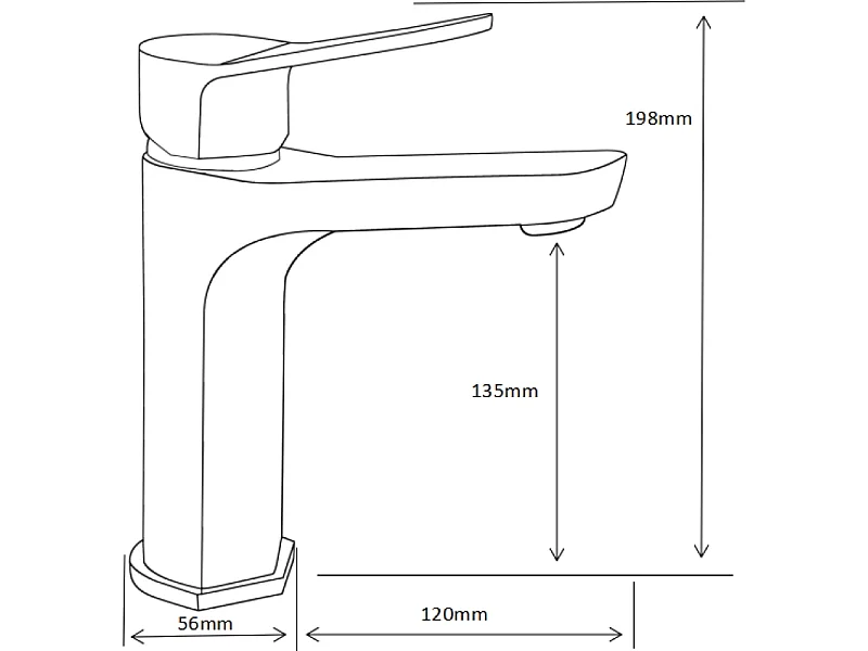 Mexen Lerma robinet de lavabo, doré - 74300-50