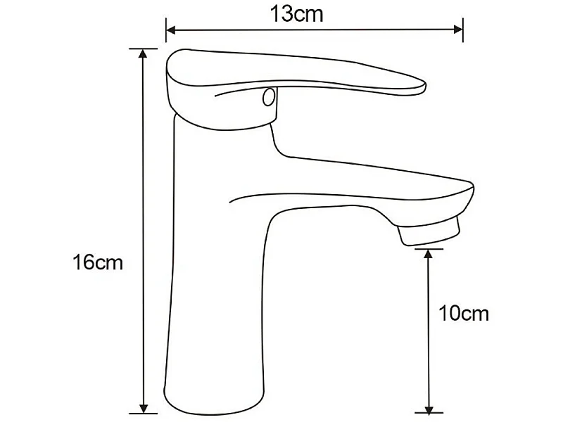 Mexen Irys washbasin tap, chrome - 747500-00