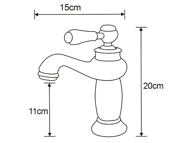 Mexen Draco robinet de lavabo, chromé - 745400-00