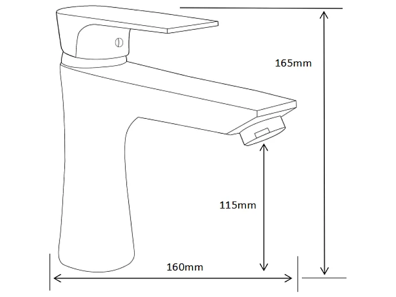 Mexen Axel washbasin faucet, chrome - 73800-00