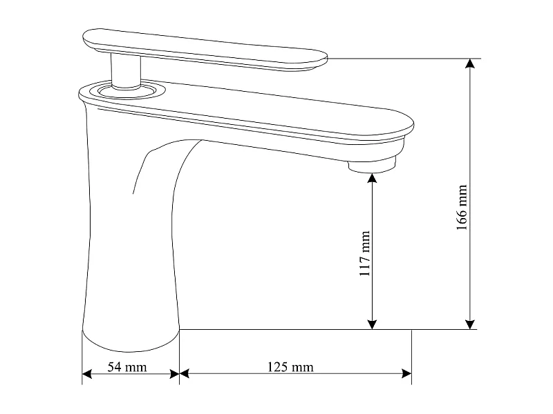 Mexen Trinity vaskarmatur, krom - 72600-00