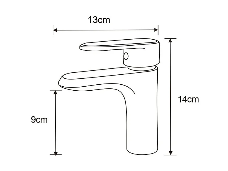 Mexen Alda robinet de lavabo, noir - 746100-70