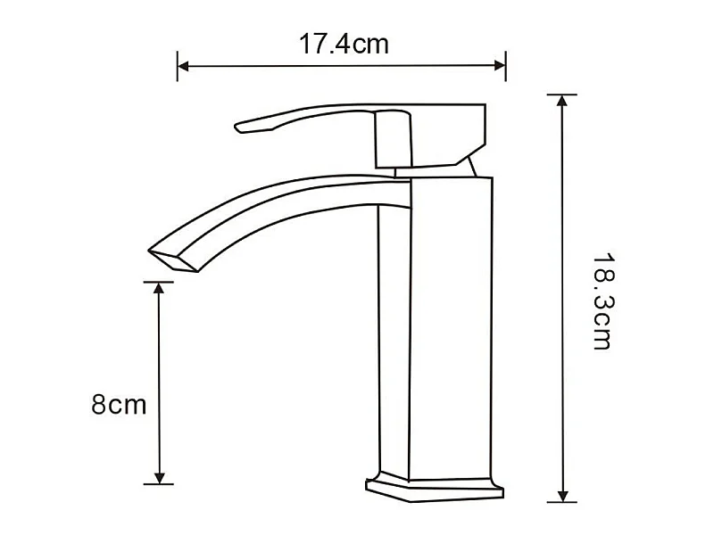 Mexen Libra washbasin tap, chrome - 745100-00