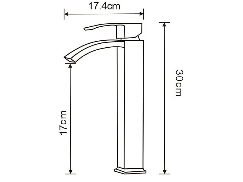 Mexen Libra tall basin tap, chrome - 745110-00