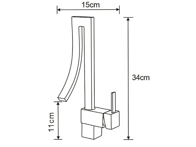 Mexen Elbrus robinet de lavabo, chromé - 747100-00