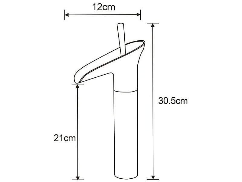 Mexen Orion robinet de lavabo haut, chromé - 745510-00