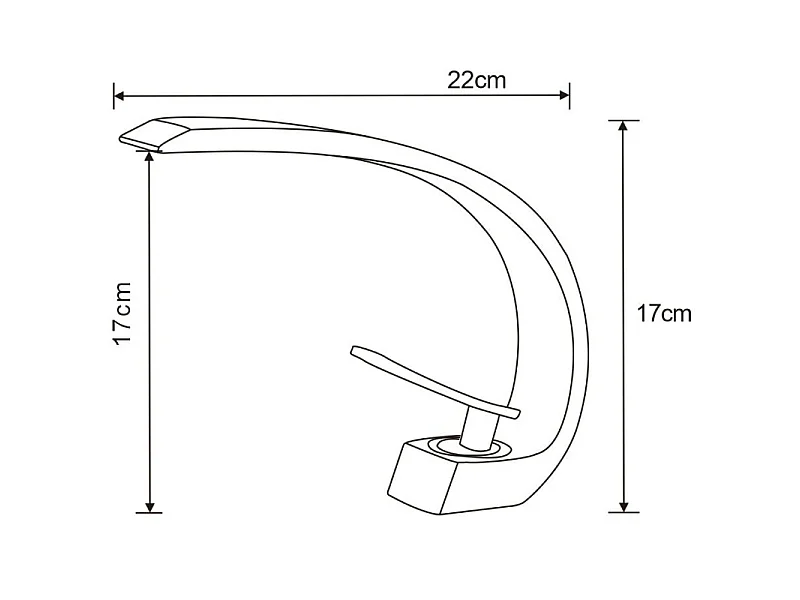 Mexen Lupus robinet de lavabo, chrome - 746200-00