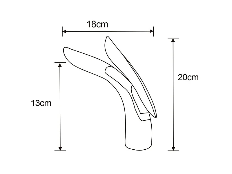 Mexen Foja washbasin tap, chrome - 746700-00