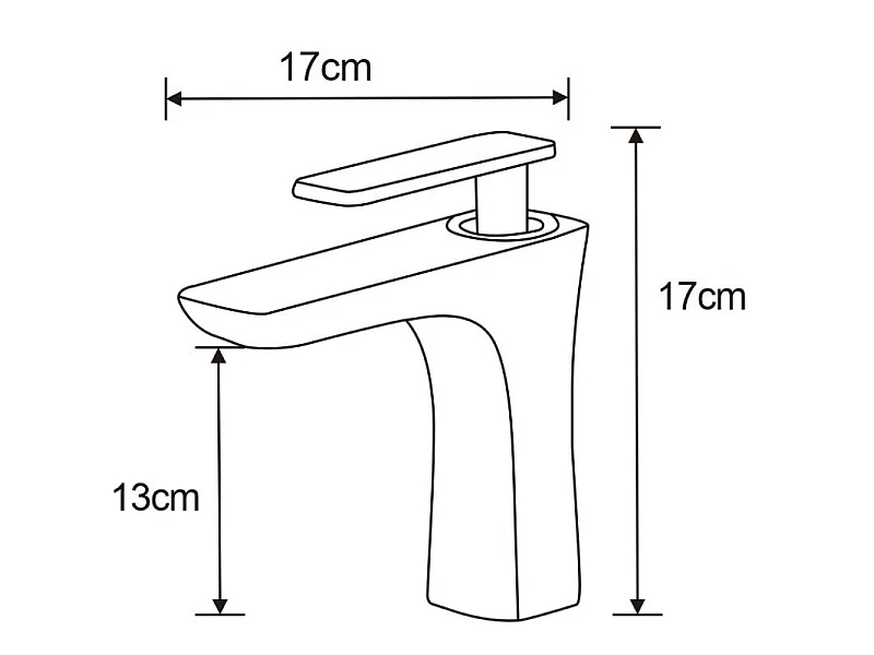 Mexen Indus robinet de lavabo, noir/doré - 744600-75