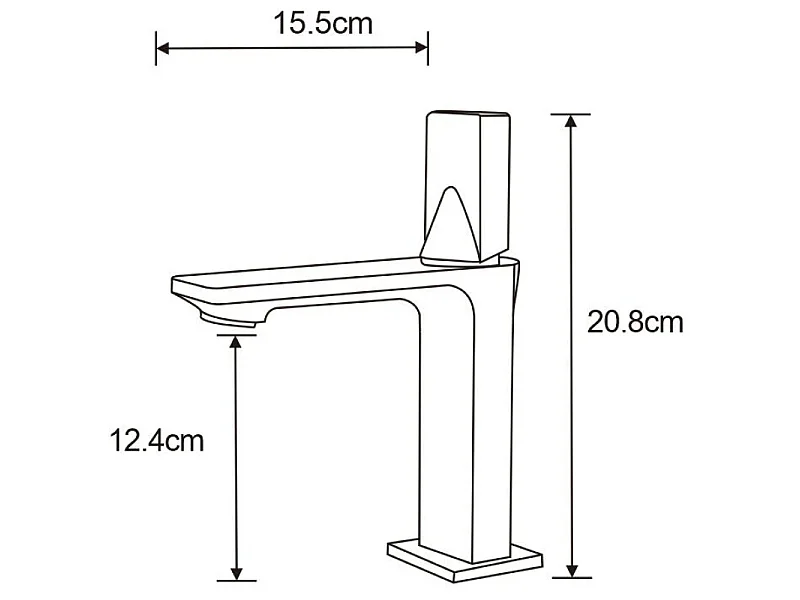 Mexen Crux washbasin tap, chrome - 744400-00