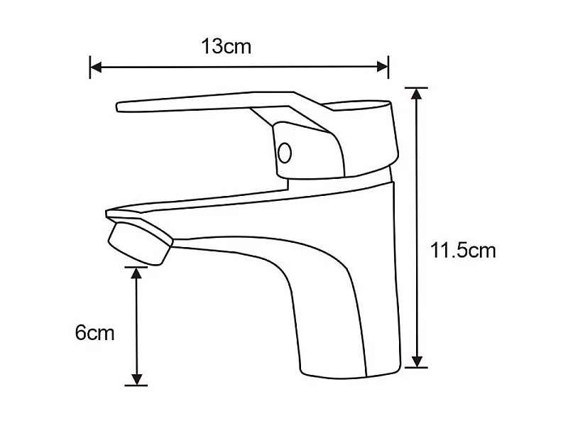 Mexen Caro robinet de lavabo, chromé - 746600-00