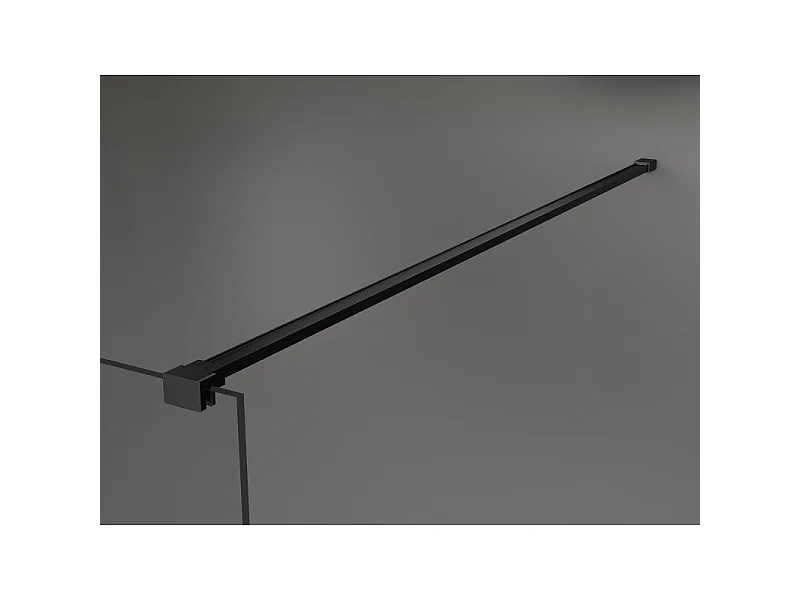 Mexen Kioto paroi de douche Walk-in 140 x 90 cm, transparent, noir - 800-140-212-70-00-090
