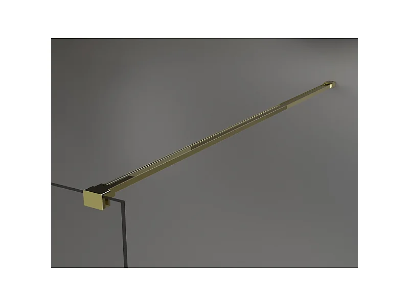Mexen Kioto brusevæg Walk-in 110 x 200 cm, hvid ombre 8 mm, guld - 800-110-101-50-86