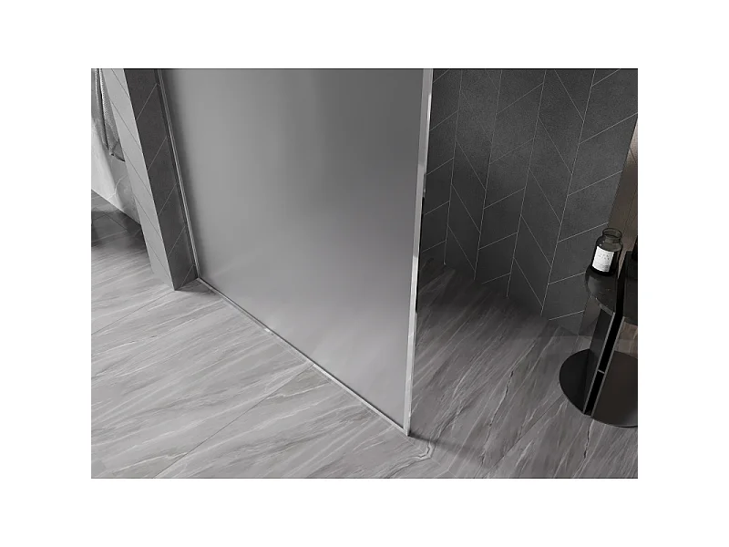 Mexen Kioto-XF tuš stena Walk-in z okvirjem 50 x 202 cm, mat 10 mm, krom - 800-050-104-01-30-X