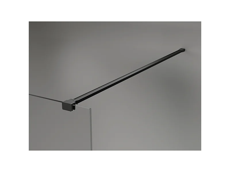 Mexen Kioto-X paroi de douche Walk-in 60 x 200 cm, graphite 10 mm, noir - 800-060-101-70-40-X