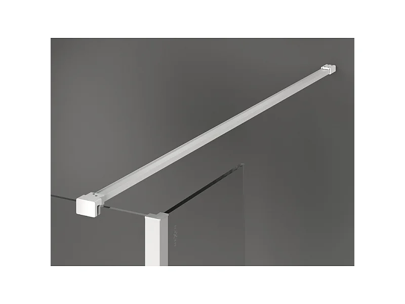 Mexen Kioto paroi de douche Walk-in 100 x 90 x 30 cm, transparent, blanche - 800-100-090-221-20-00-030