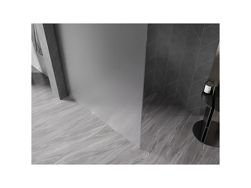 Mexen Kioto-X douchewand Walk-in 140 x 200 cm, matglas 10 mm, gun metal - 800-140-101-95-30-X