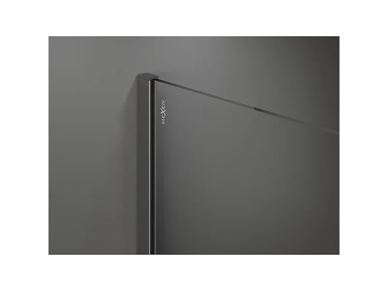 Mexen Kioto douchewand Walk-in 110 x 200 cm, strepen 8 mm, gun metal - 800-110-101-95-09