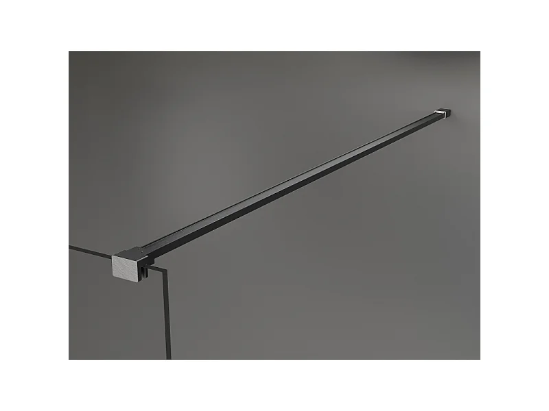 Mexen Kioto tuš stena Walk-in 135 x 100 cm, prozorna, krtačeno ognjeno siva - 800-135-212-66-00-100