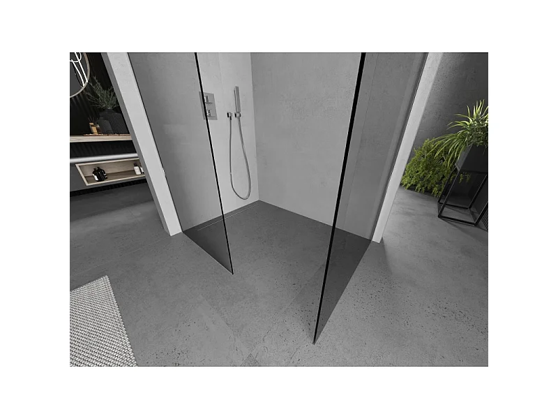 Mexen Kioto paroi de douche Walk-in 150 x 120 cm, transparent, chromé - 800-150-202-01-00-120
