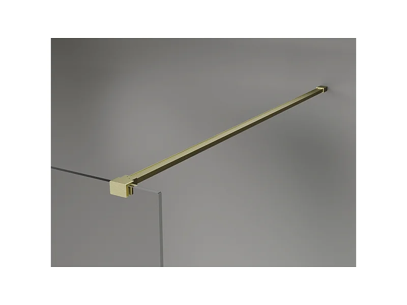 Mexen Kioto-X Tuš stena Walk-in 110 x 200 cm, matirano 10 mm, zlato brušeno - 800-110-101-55-30-X