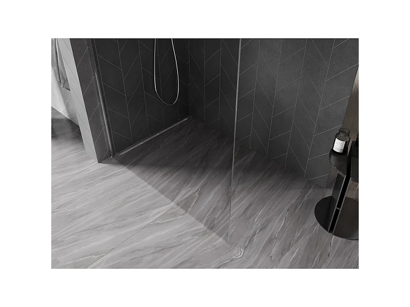 Mexen Kioto-X L paroi de douche Walk-in 70 x 200 cm, transparent 10 mm, chrome - 800-070-107-01-00-X