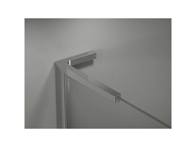 Mexen Kioto-X L paroi de douche Walk-in 70 x 200 cm, transparent 10 mm, chrome - 800-070-107-01-00-X
