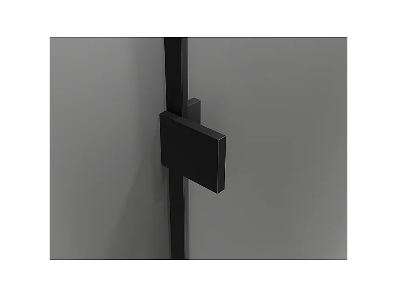 Mexen Lunar L paroi de douche Walk-in gauche 80 x 200 cm, transparent 8 mm, noir - 830L-080-000-70-00-L