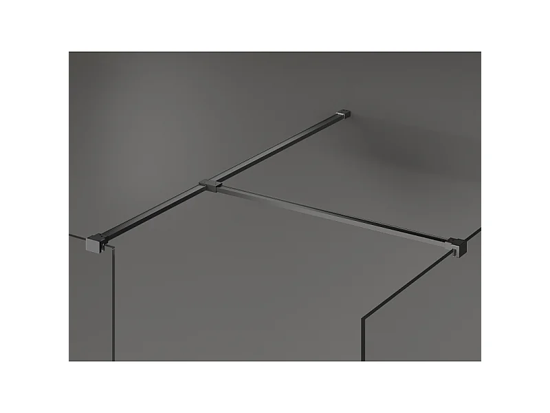 Mexen Kioto Tuš pregradna stena Walk-in 100 x 95 cm, prozorna, pištolno siva - 800-100-202-95-00-095