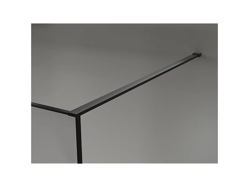 Mexen Kioto paroi de douche Walk-in 70 x 200 cm, craquelé graphite 12 mm, noir - 800-070-101-70-44-X
