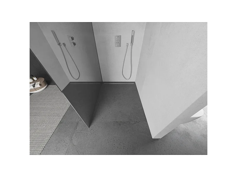 Mexen Kioto panel de ducha Walk-in 140 x 200 cm, espejo 8 mm, cromo - 800-140-101-01-50