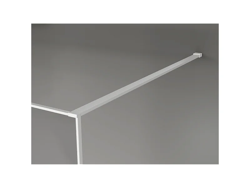 Mexen Kioto Walk-in tuš stena 150 x 200 cm, crackle prozorno 12 mm, bela - 800-150-101-20-04-X
