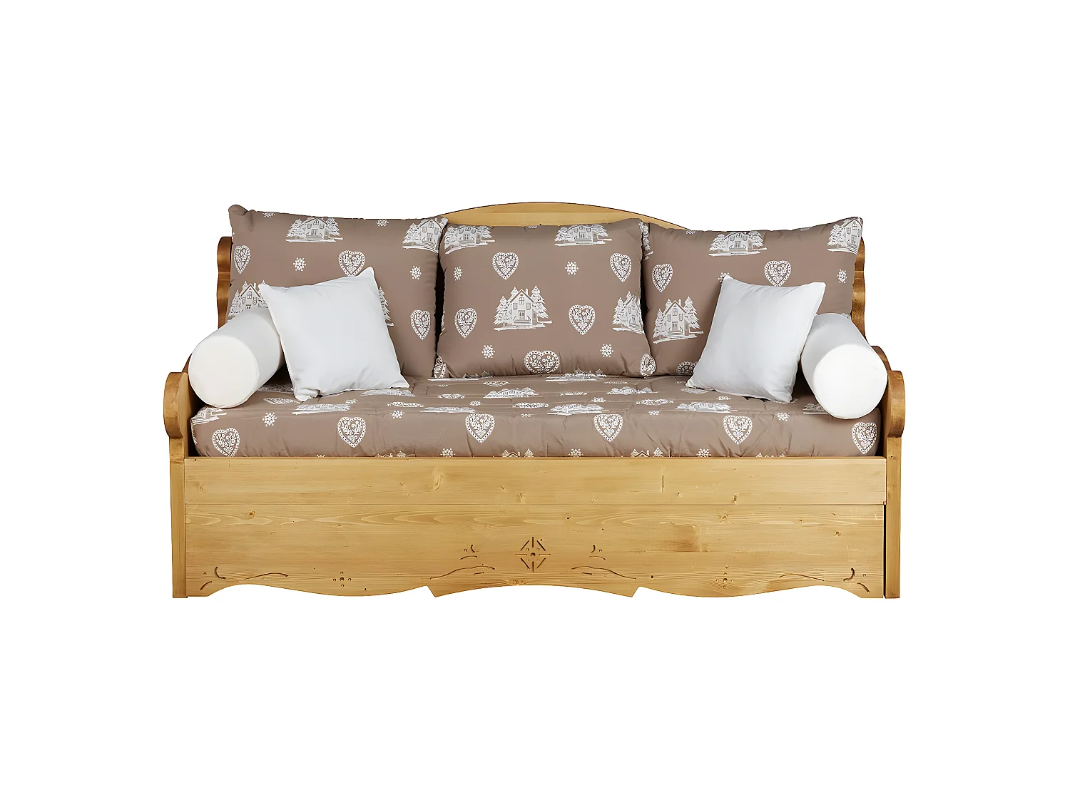 Canapé gigogne courchevel taupe - ARAVIS