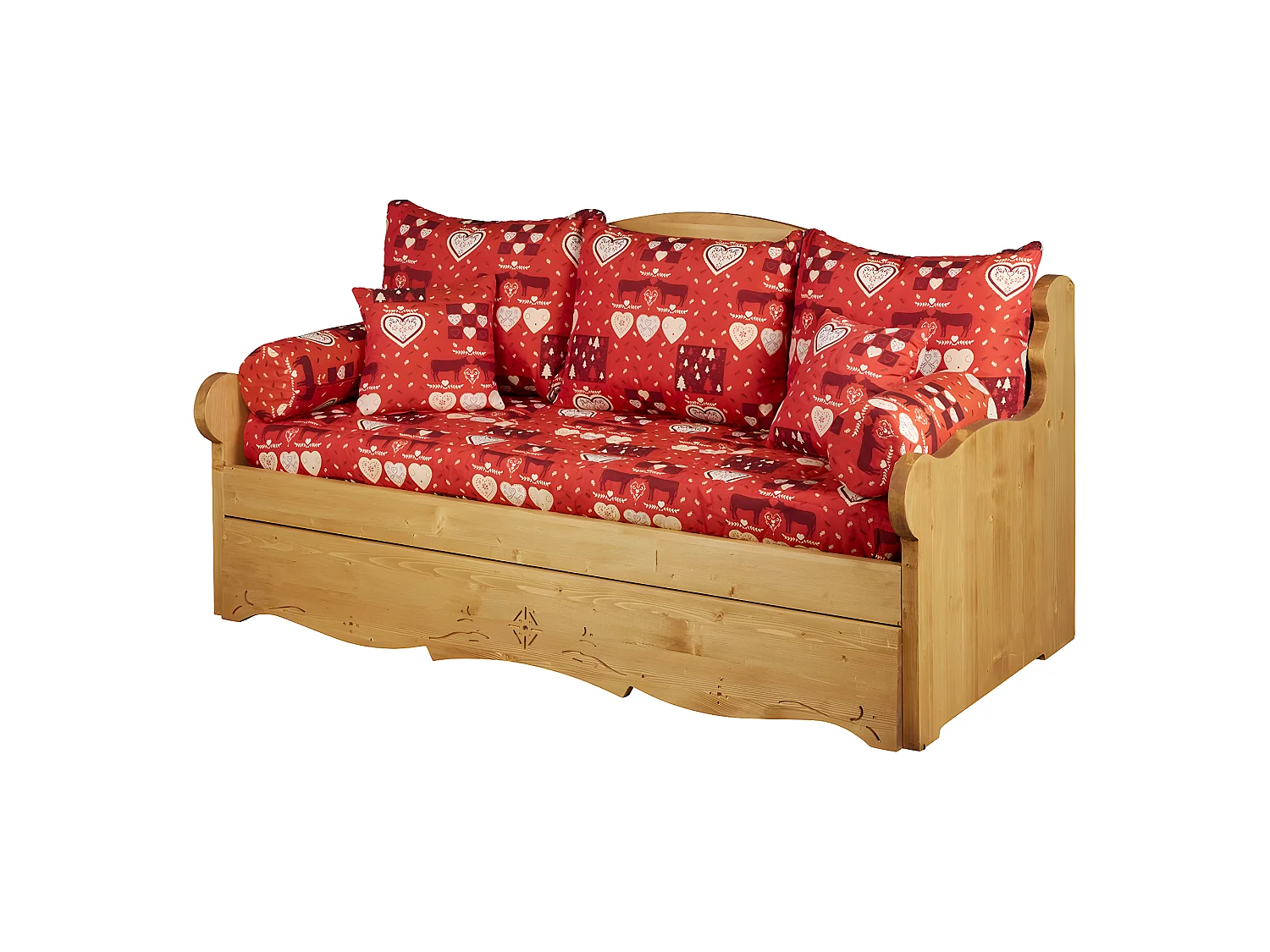 Canapé gigogne polia naranja - ARAVIS