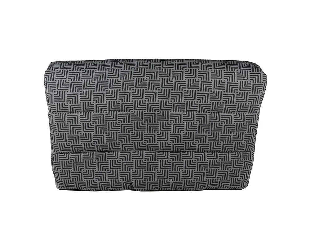 Canapé convertible BZ pin massif sculpté 160 x 200 cm Santorini noir et gris