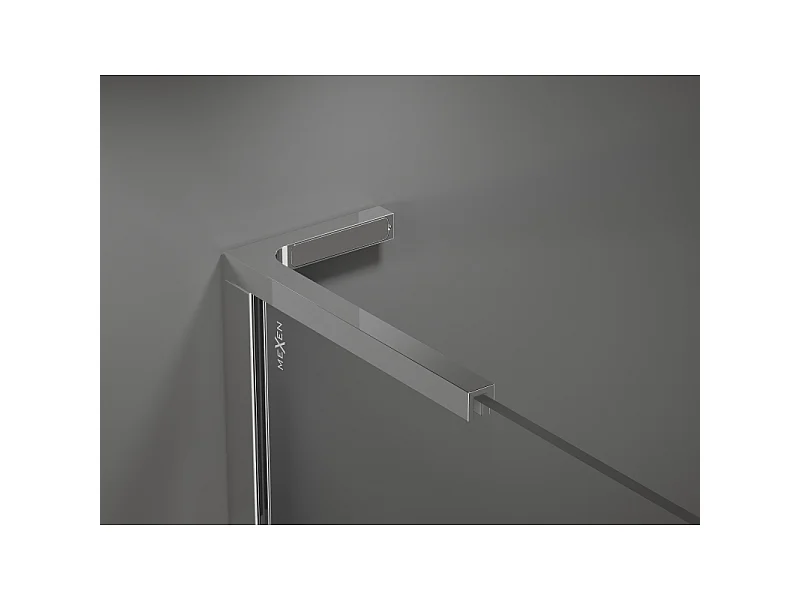 Mexen Kioto L ścianka prysznicowa Walk-in 120 x 200 cm, lustro, chrom - 800-120-103-01-50