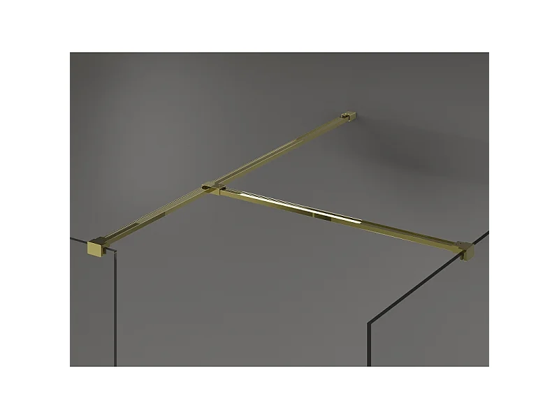 Mexen Kioto paroi de douche Walk-in 140 x 105 cm, transparent, or - 800-140-202-50-00-105