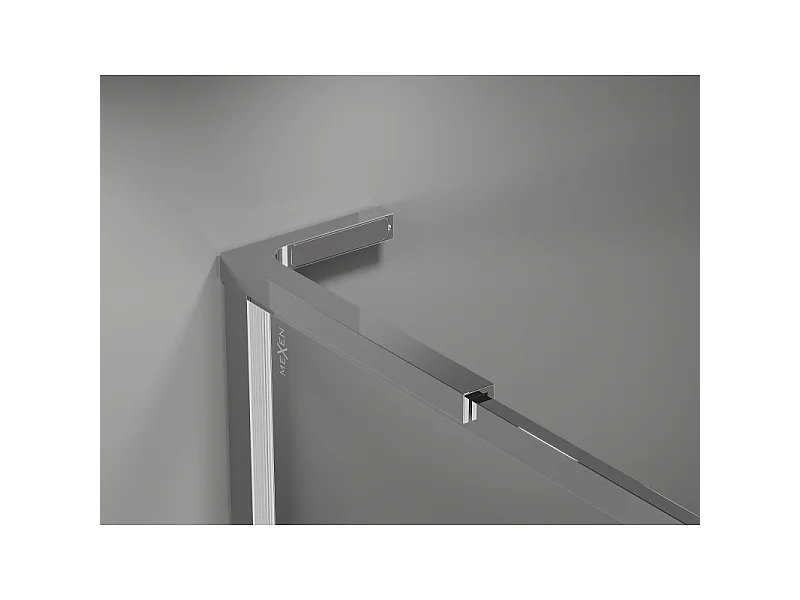 Mexen Kioto-XF L Walk-in-Duschwand mit Rahmen 70 x 202 cm, transparent 10 mm, Chrom - 800-070-174-01-00-XF