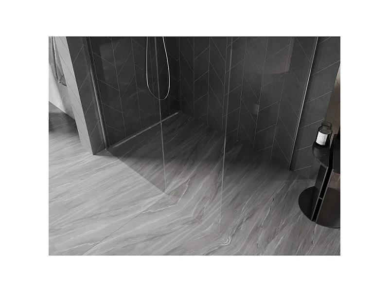 Mexen Kioto-X ścianka prysznicowa Walk-in 140 x 110 cm, transparent 10 mm, chrom - 800-140-202-01-00-110-X