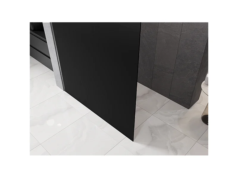 Mexen Kioto parede de chuveiro Walk-in 140 x 200 cm, ombre preta 8 mm, gun metal - 800-140-101-95-76