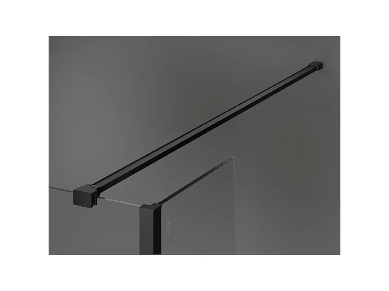 Mexen Kioto douchewand Walk-in 120 x 90 x 30 cm, zwart frame, zwart - 800-120-090-221-70-70-030