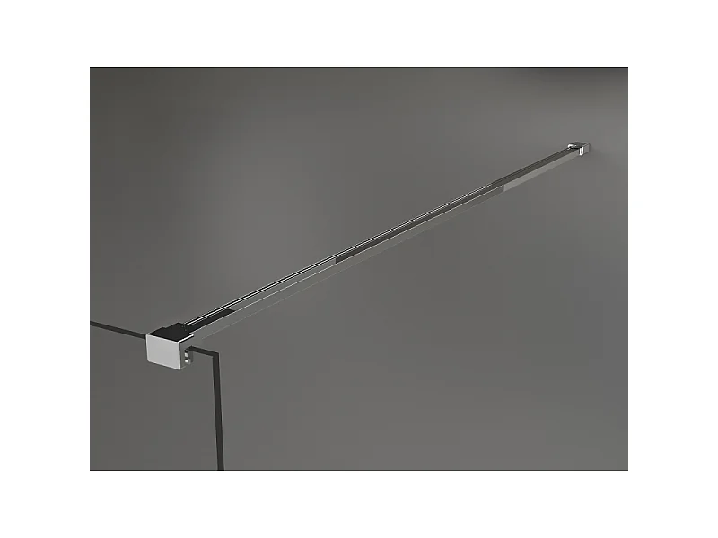Mexen Kioto ścianka prysznicowa Walk-in 140 x 200 cm, ombre biała 8 mm, chrom - 800-140-101-01-86